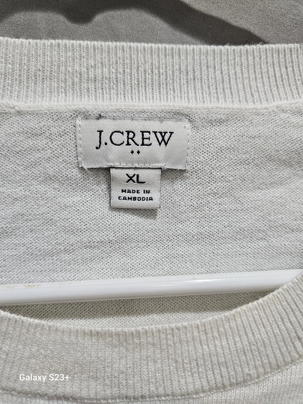 J. Crew Women's Short-Sleeve Crewneck Sweater - White